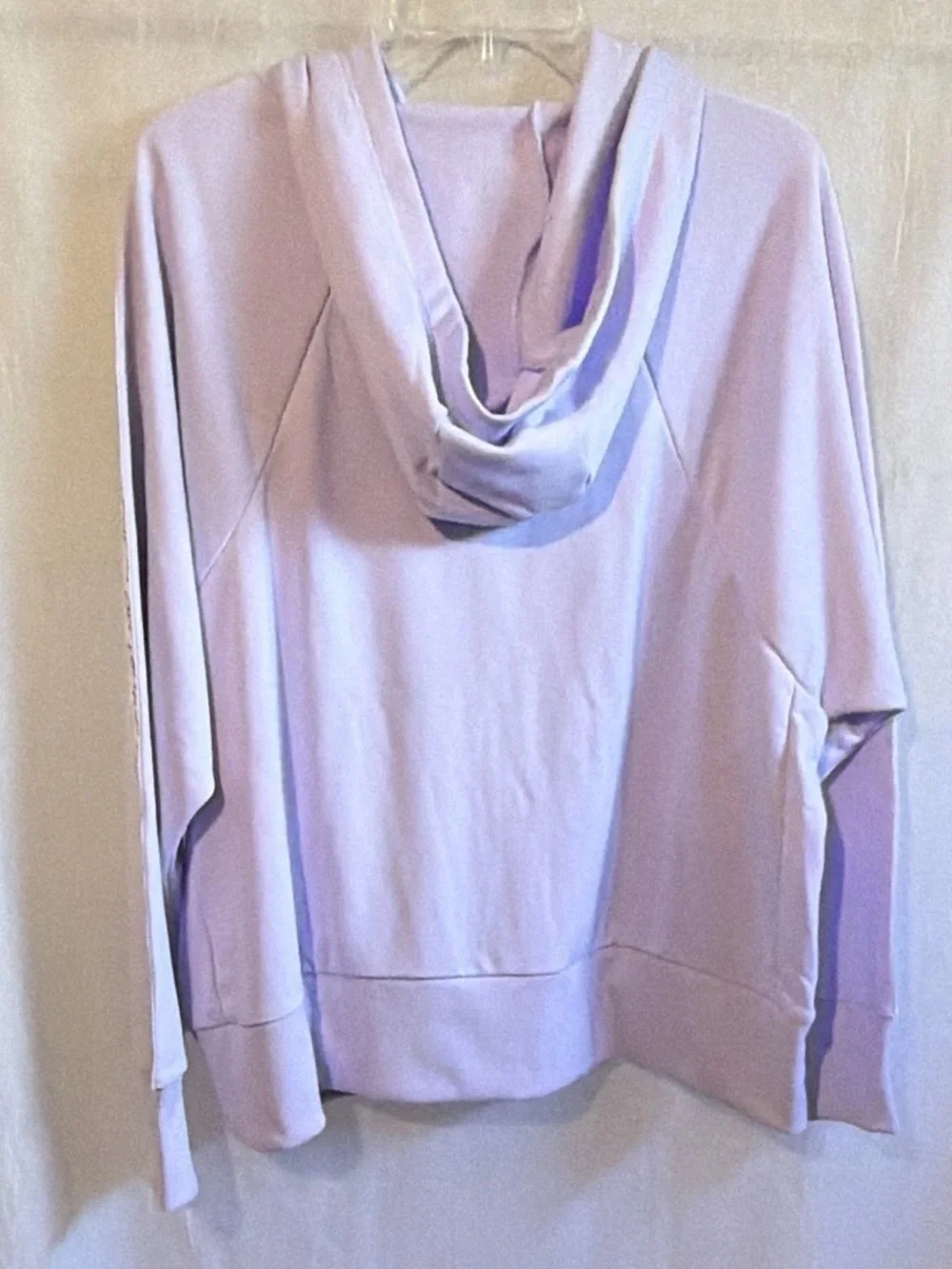 Nike Women’s XL Lavender Hooded Zip Sweatshirt with 'Just Do It' Tape